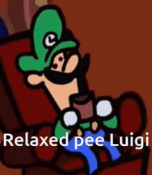 Luigi Relax GIF - Luigi Relax Relaxed GIFs