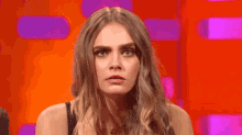 What The Heck (Eyebrows Edition) GIF - Cara Delevingne Goofy Silly GIFs