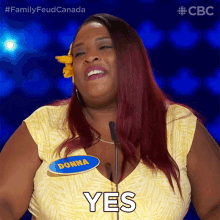 Yes Donna GIF - Yes Donna Family Feud Canada GIFs