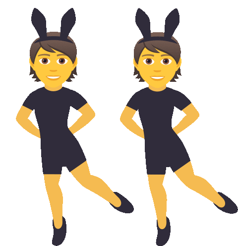 People With Bunny Ears People Sticker - People With Bunny Ears People Joypixels Stickers