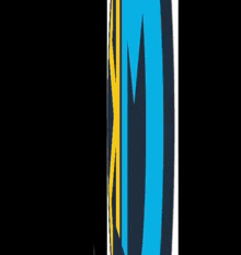 a blue and yellow circle with the letter m in the middle