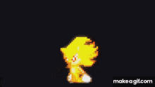 a blurred image of a person standing in front of a fire .