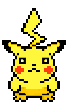 Pikachu Running Pikachu Sticker