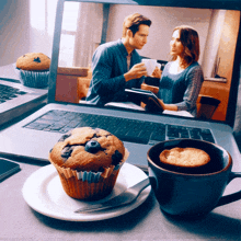 Breakfast Muffin GIF - Breakfast Muffin Coffee GIFs
