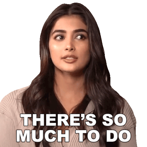 There'S So Much To Do Pooja Hegde Sticker