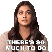 There'S So Much To Do Pooja Hegde Sticker - There'S So Much To Do Pooja Hegde Pinkvilla Stickers