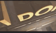 a close up of a sign that says doo on it