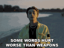 Some Words Hurt Worse Than Weapons Johnny Orlando GIF