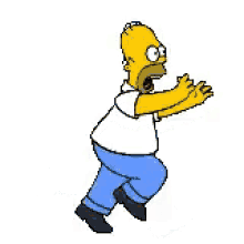 Homer Run GIF - Homer Run Simpsons GIFs