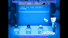 a video game called deltarune chapter 3 quiz theme is being played