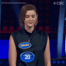 Looking Down Family Feud Canada GIF - Looking Down Family Feud Canada Thinking GIFs