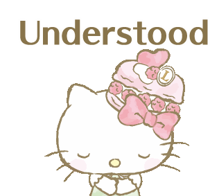 Hello Kitty Understood Sticker - Hello Kitty Understood Alright Stickers