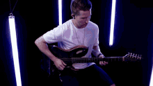 Playing Guitar Cole Rolland GIF - Playing Guitar Cole Rolland Welcome To The Black Parade GIFs