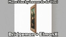 a painting of mona lisa by leonardo da vinci is shown