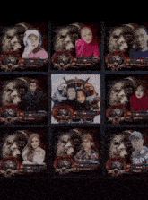 a display of people with lions on them with one of them being named ' king '