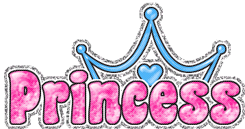 Princess Glitter Sticker - Princess Glitter Myspace Stickers
