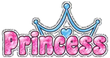 Princess Glitter Sticker - Princess Glitter Myspace Stickers