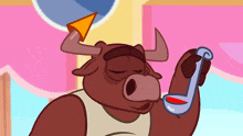 Sipping Mr Bull GIF - Sipping Mr Bull Cut The Rope GIFs