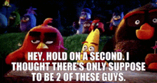 Angry Birds Red GIF - Angry Birds Red They Hold On A Second GIFs