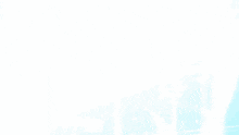 a girl in a sailor suit is flying through the air with a blue background