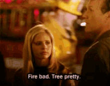 Buffy Fire Bad GIF - Buffy Fire Bad Tree Pretty GIFs