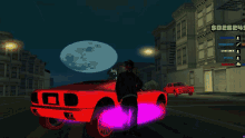 a screenshot of a video game shows a man holding a shield that says police on it