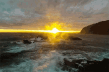 offshore sunset coast sea weaves
