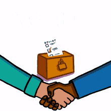 ballot ballot box handshake ossoff warnock