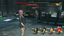 a video game screen shows a woman fighting a man with cripple the manipura written on the screen