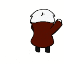 a cartoon character wearing sunglasses and a red jacket