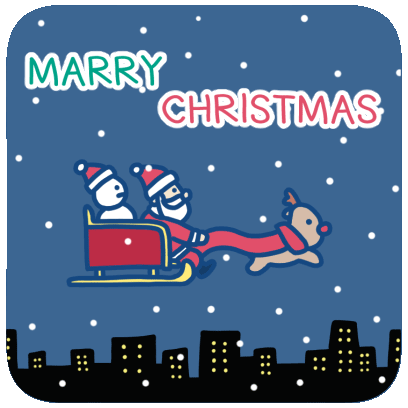 Christmas Winter Sticker - Christmas Winter Santa Stickers