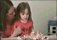 Birthday Cake Blow Candle GIF - Birthday Cake Blow Candle Birthday Girl GIFs