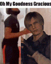 Oh My Goodness Gracious Leon Kennedy Oh My Goodness Gracious Leon GIF - Oh My Goodness Gracious Leon Kennedy Oh My Goodness Gracious Leon Oh My Goodness Gracious GIFs