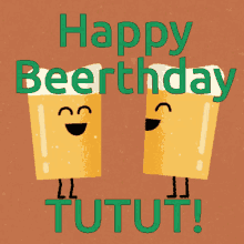Cheers Tutut Beerthday GIF - Cheers Tutut Beerthday Happy Birthday GIFs
