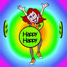 happy happy dance cartoon excited joy