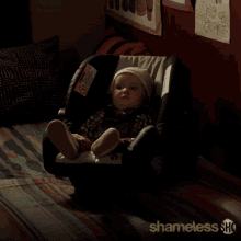 Baby Looks Back Left Alone GIF