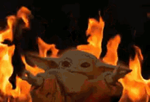 Baby Yoda Fire GIF - Baby Yoda Fire Burn GIFs