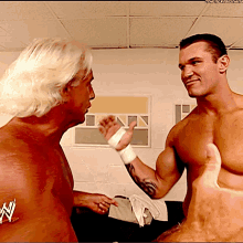 Randy Orton Ric Flair GIF - Randy Orton Ric Flair Handshake GIFs