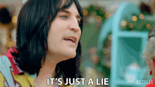 Its Just A Lie Noel Fielding GIF - Its Just A Lie Noel Fielding The Great British Baking Show Holidays GIFs