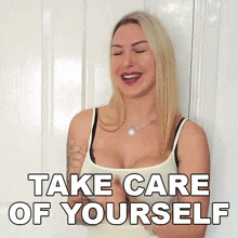 Take Care Of Yourself Tracy Kiss GIF - Take Care Of Yourself Tracy Kiss Look After Yourself GIFs