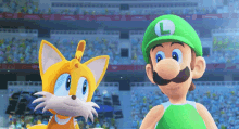 Mario And Sonic At The Olympics Luigi GIF - Mario And Sonic At The Olympics Luigi Tails GIFs