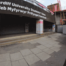 Cardiff Student Union Steps GIF
