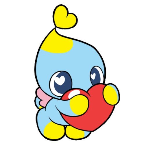 Chao Sonic Sticker - Chao Sonic Heart Stickers