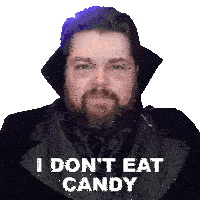 I Dont Eat Candy Brian Hull Sticker - I Dont Eat Candy Brian Hull I Avoid Sweets Stickers
