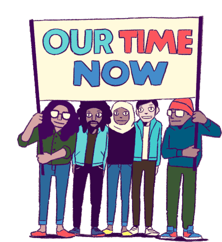 Our Time Now Students Sticker - Our Time Now Students Teens Stickers