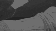 a black and white drawing of a man and a woman kissing .