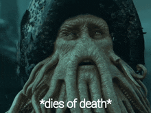 Dies Of Death Davy Jones GIF - Dies Of Death Davy Jones Pirates Of The Caribbean GIFs