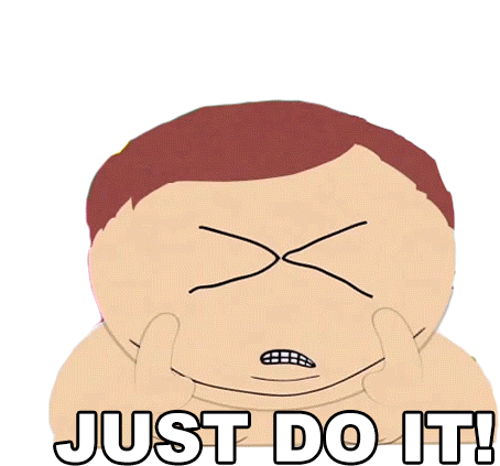 Just Do It Eric Cartman Sticker - Just Do It Eric Cartman South Park Stickers