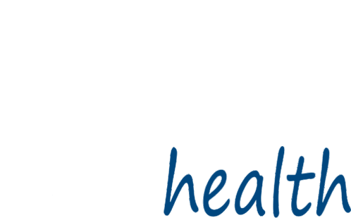 a white background with the word health in blue