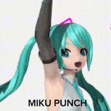 Vocaloid Miku Miku Punch GIF - Vocaloid Miku Miku Punch Vocaloid GIFs